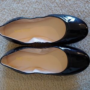 Nine West Patent Leather Black Ballet Flats